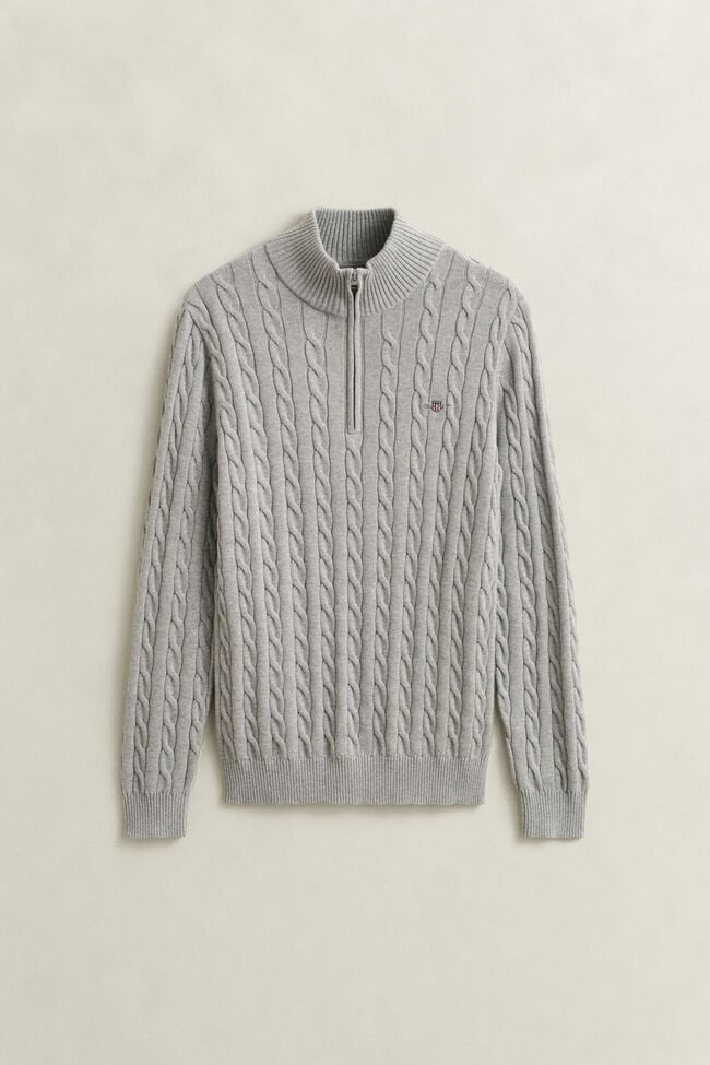 Zopfstrick Troyer aus Baumwolle