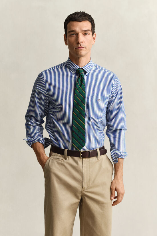 Classic Popeline-Hemd mit Streifen