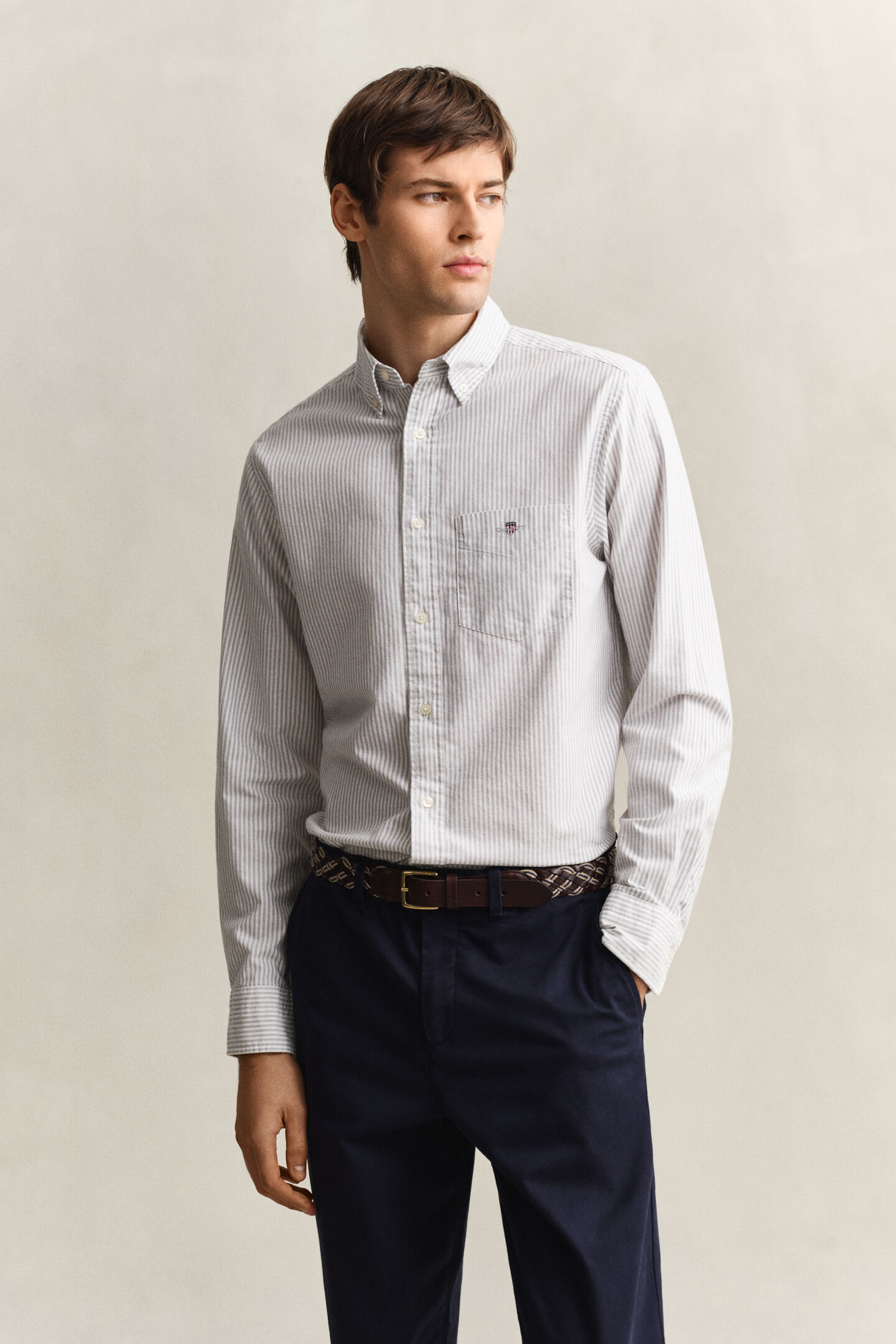 Banker Stripe Classic Oxford-Hemd