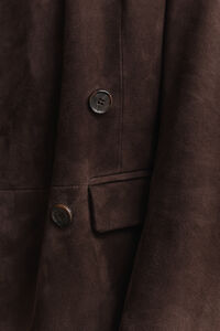 Club Blazer aus Veloursleder