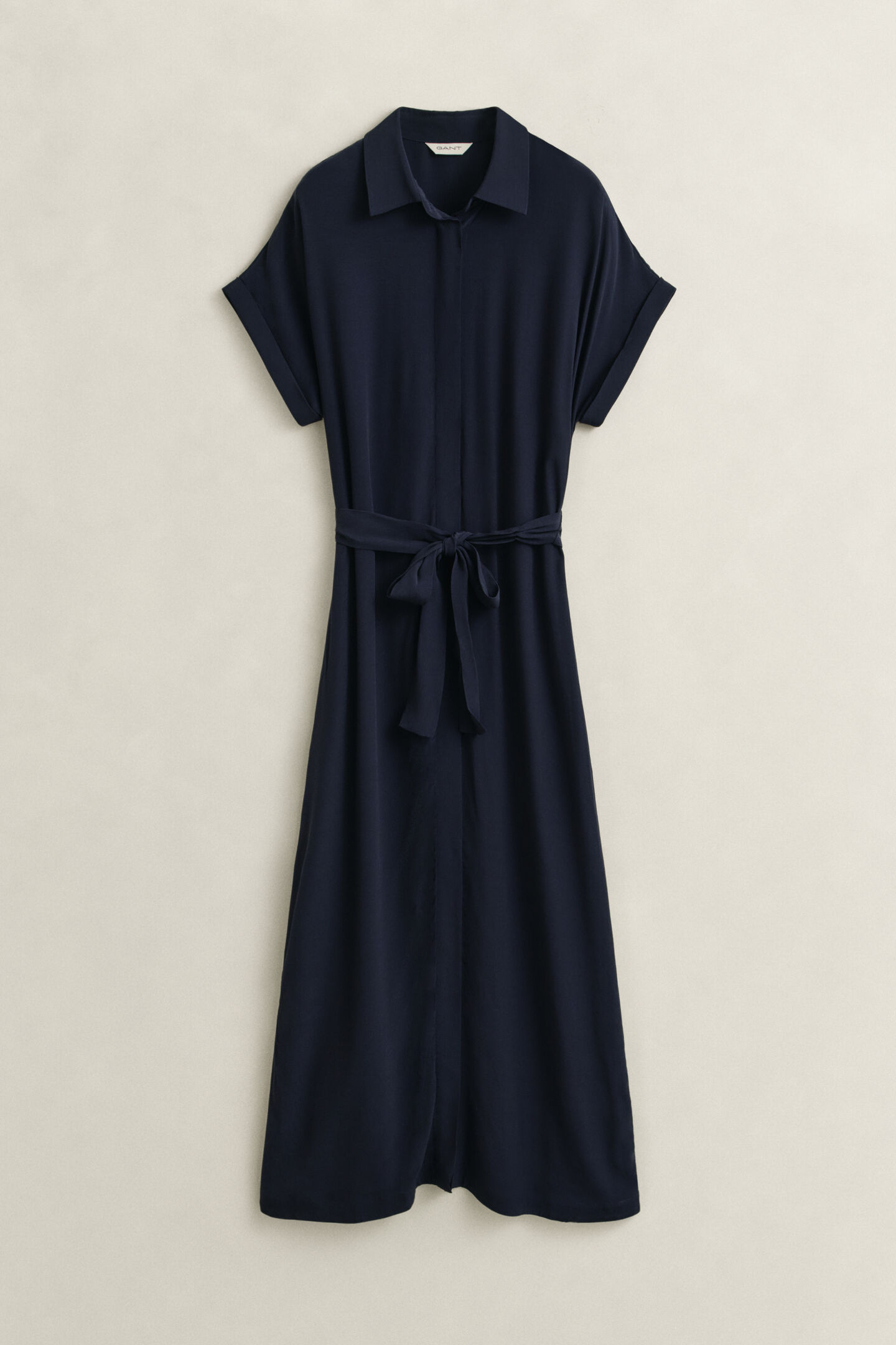 Hemdblusenkleid mit Fl&uuml;gel&auml;rmeln