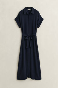 Hemdblusenkleid mit Fl&uuml;gel&auml;rmeln