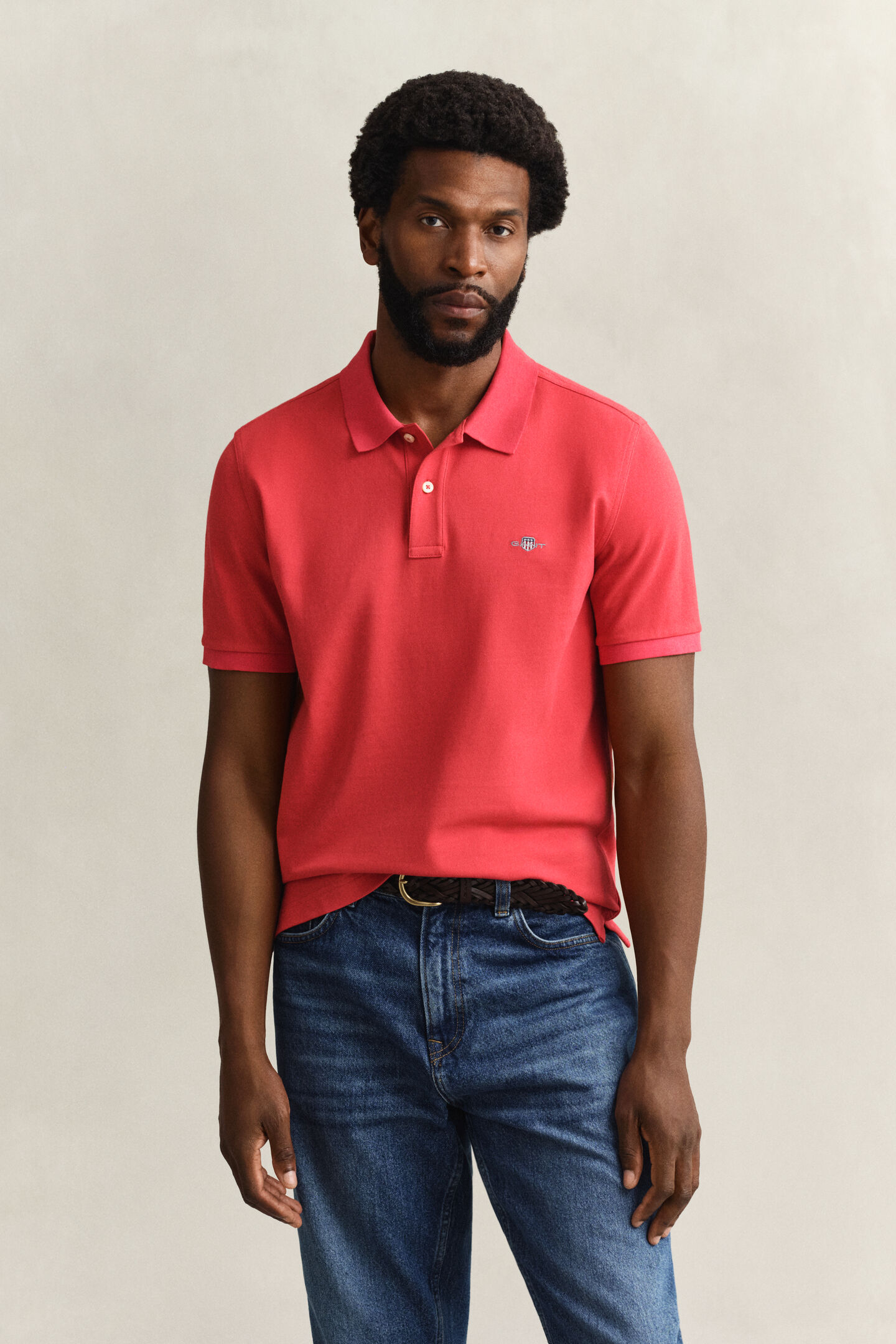 Regular Fit Shield Piqu&eacute; Poloshirt
