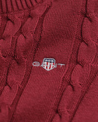 Girls Zopfstrick Kleid aus Baumwolle