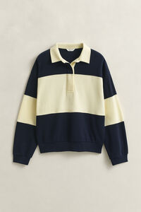 Color Blocked Rugger mit Piqu&eacute;struktur