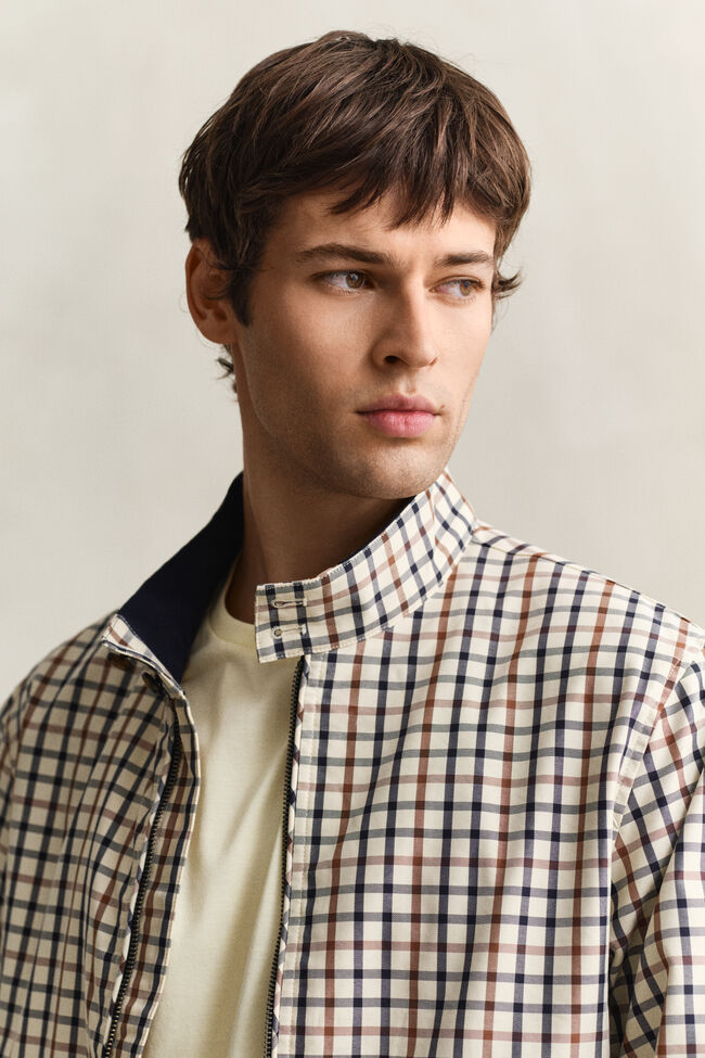 Harrington-Jacke aus Baumwollgemisch