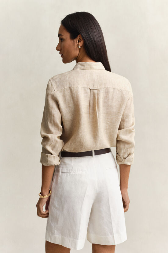 Regular Fit Leinen Bluse