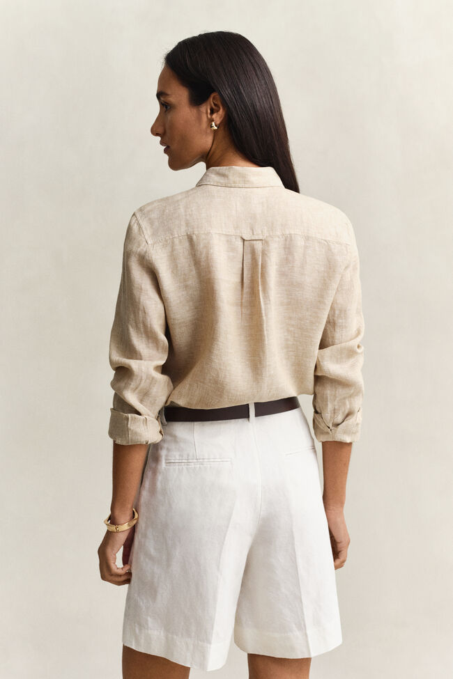 Regular Fit Leinen Bluse