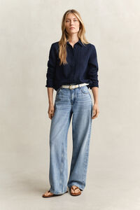 Regular Fit Leinen Bluse