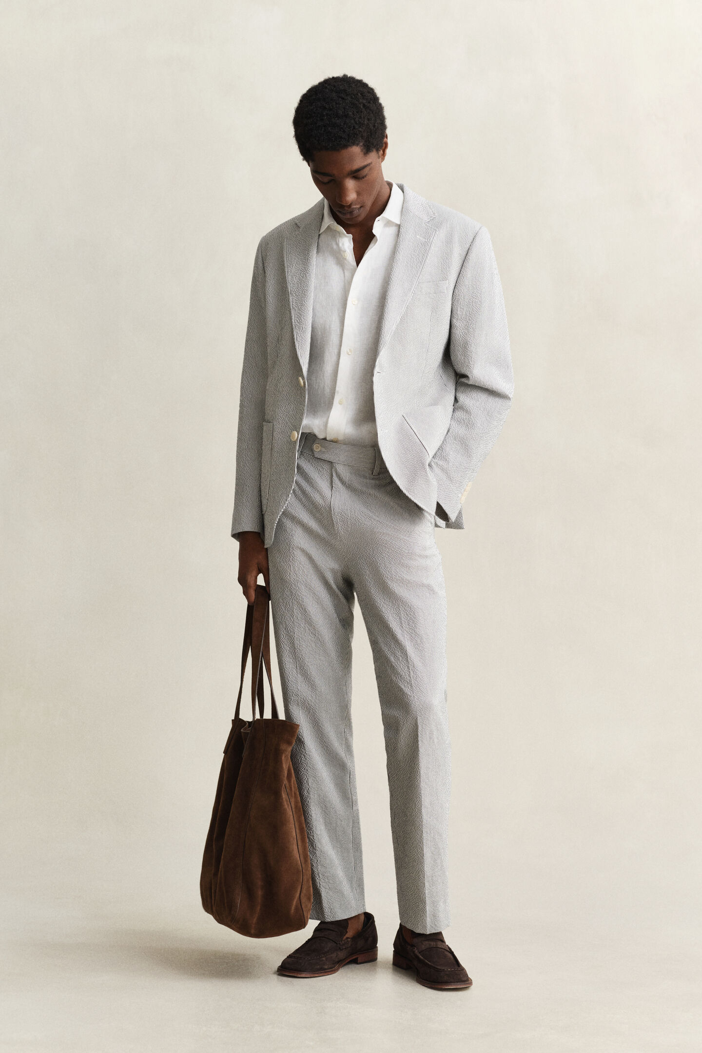 Seersucker Anzugsakko