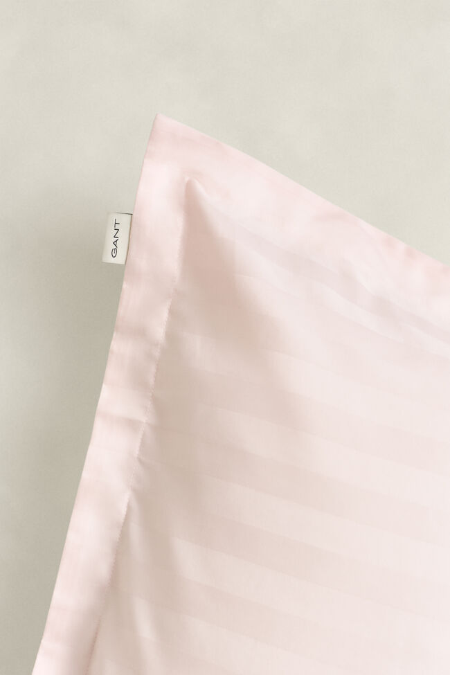 Sateen Kopfkissenbezug mit Streifen
