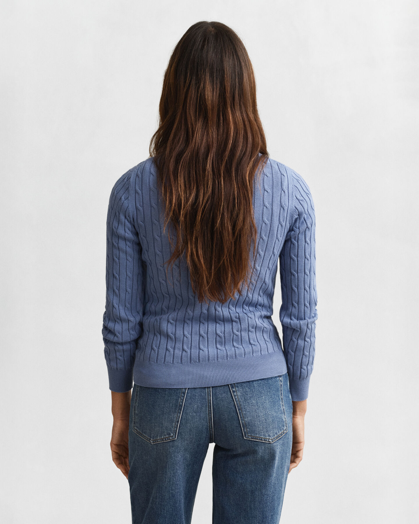 Zopfstrick Rundhalspullover