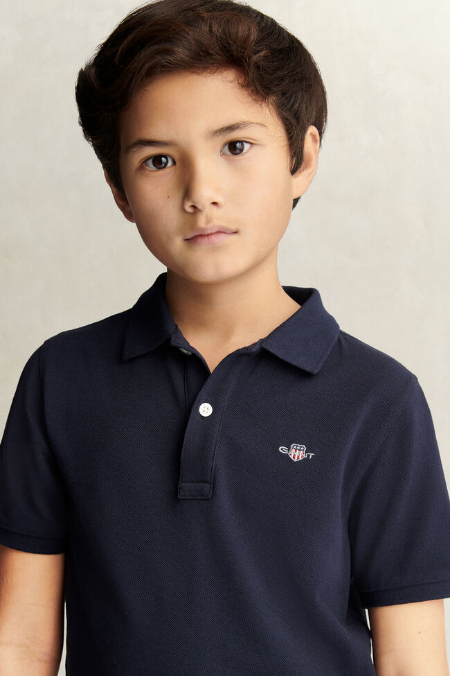 Teens Shield Piqu&eacute; Poloshirt