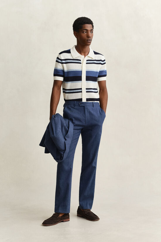 Anzughose aus Leinenmix