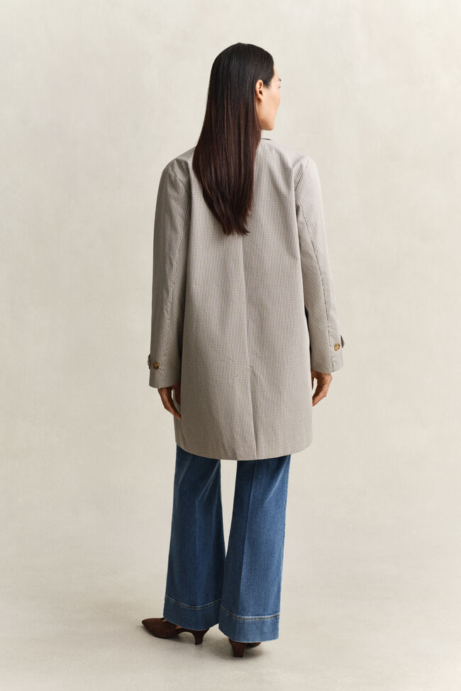 Karierter Kurzmantel