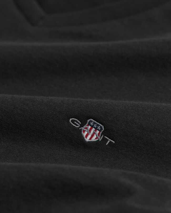 Slim Fit Shield T-Shirt mit V-Ausschnitt