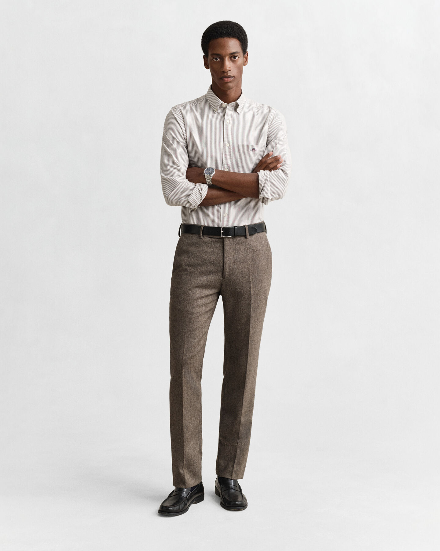 Banker Stripe Classic Oxford-Hemd