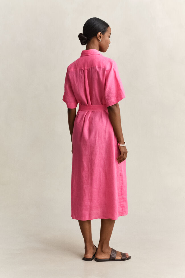 Hemdblusenkleid aus Leinen