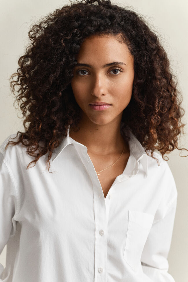 Regular Fit Classic Popeline Bluse