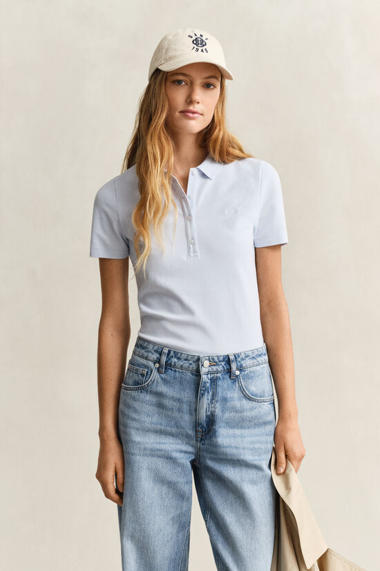 Slim Fit Archive Shield Piqu&eacute; Poloshirt