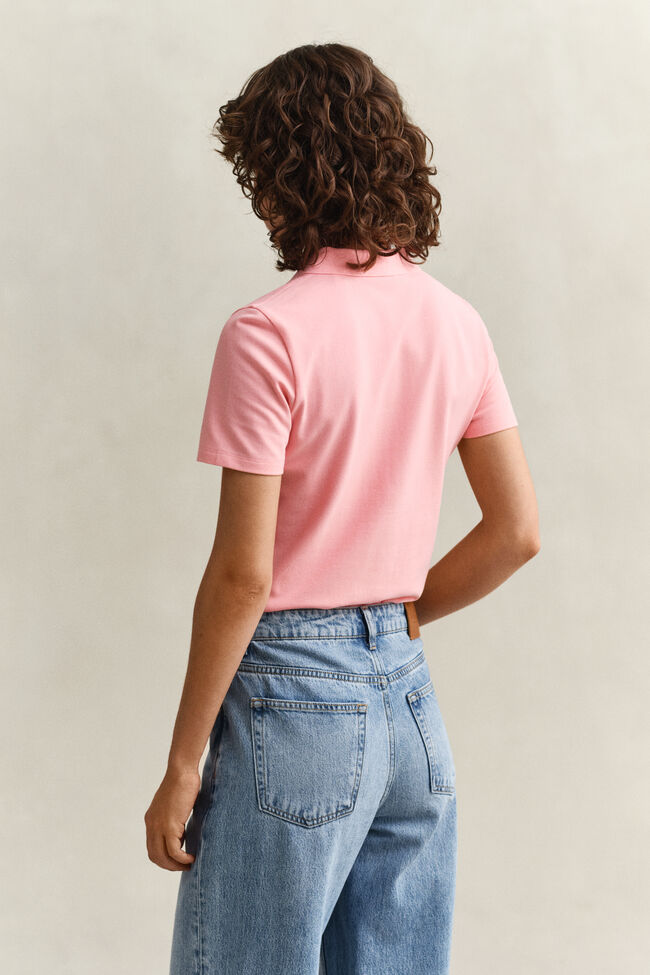 Slim Fit Archive Shield Piqu&eacute; Poloshirt