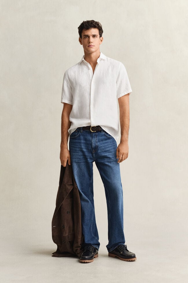 Kurzarmhemd aus Leinen