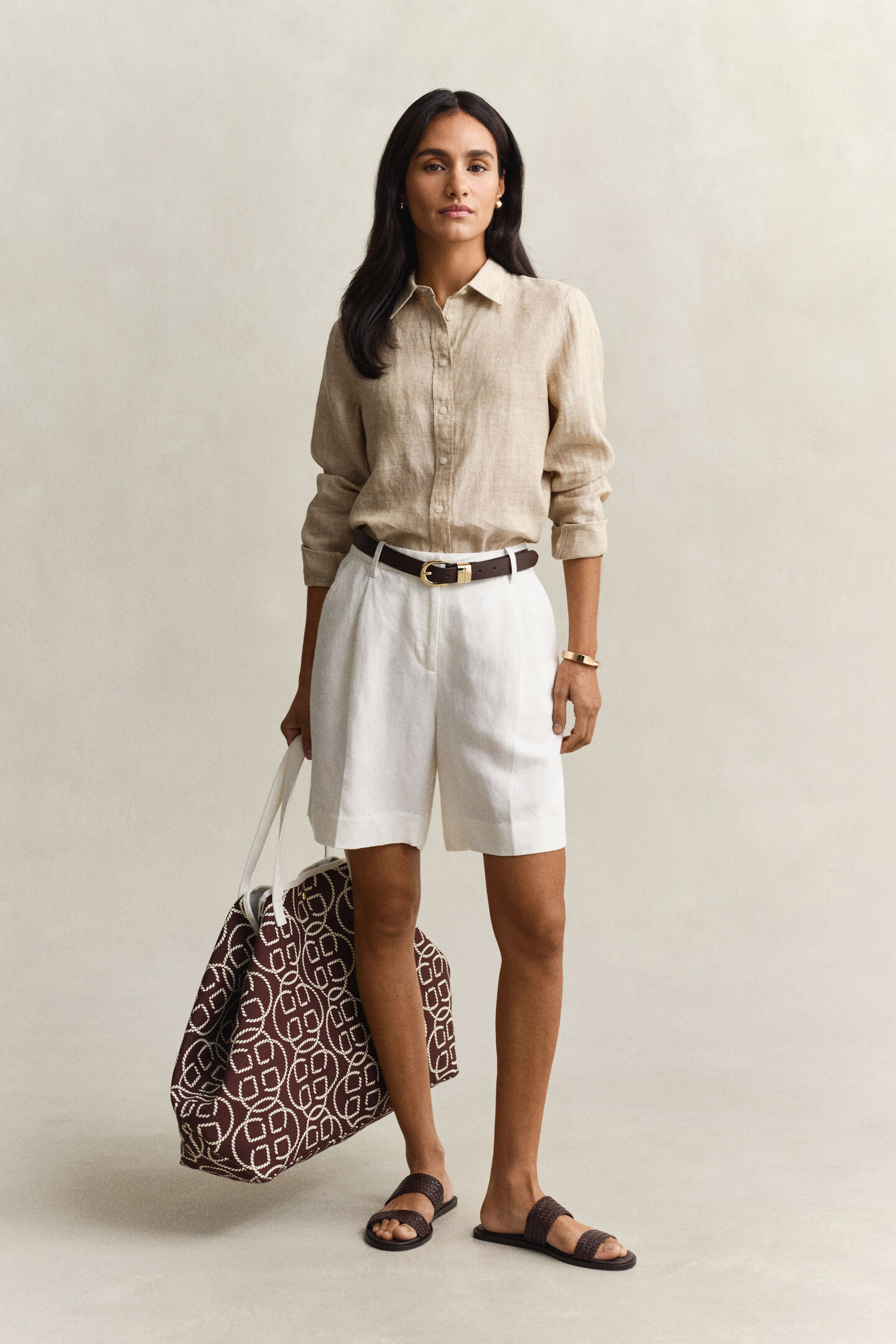 Regular Fit Leinen Bluse