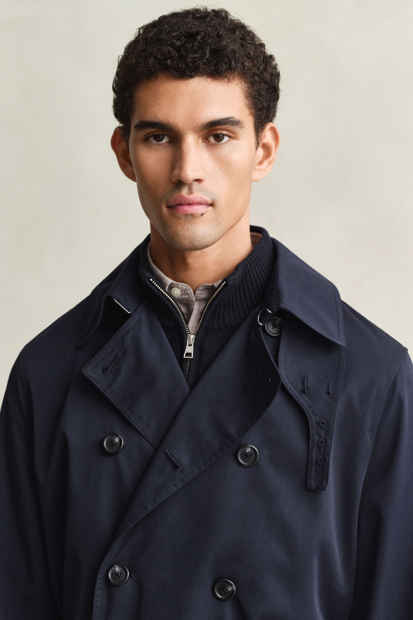 Trenchcoat aus Baumwollgemisch