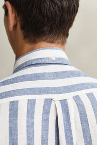 Gestreiftes Hemd aus Leinenmix