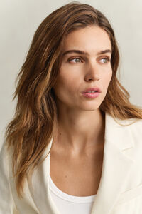 Stretch-Blazer aus Leinen