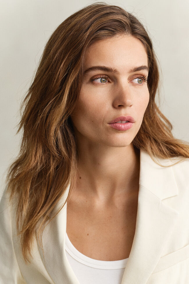 Stretch-Blazer aus Leinen