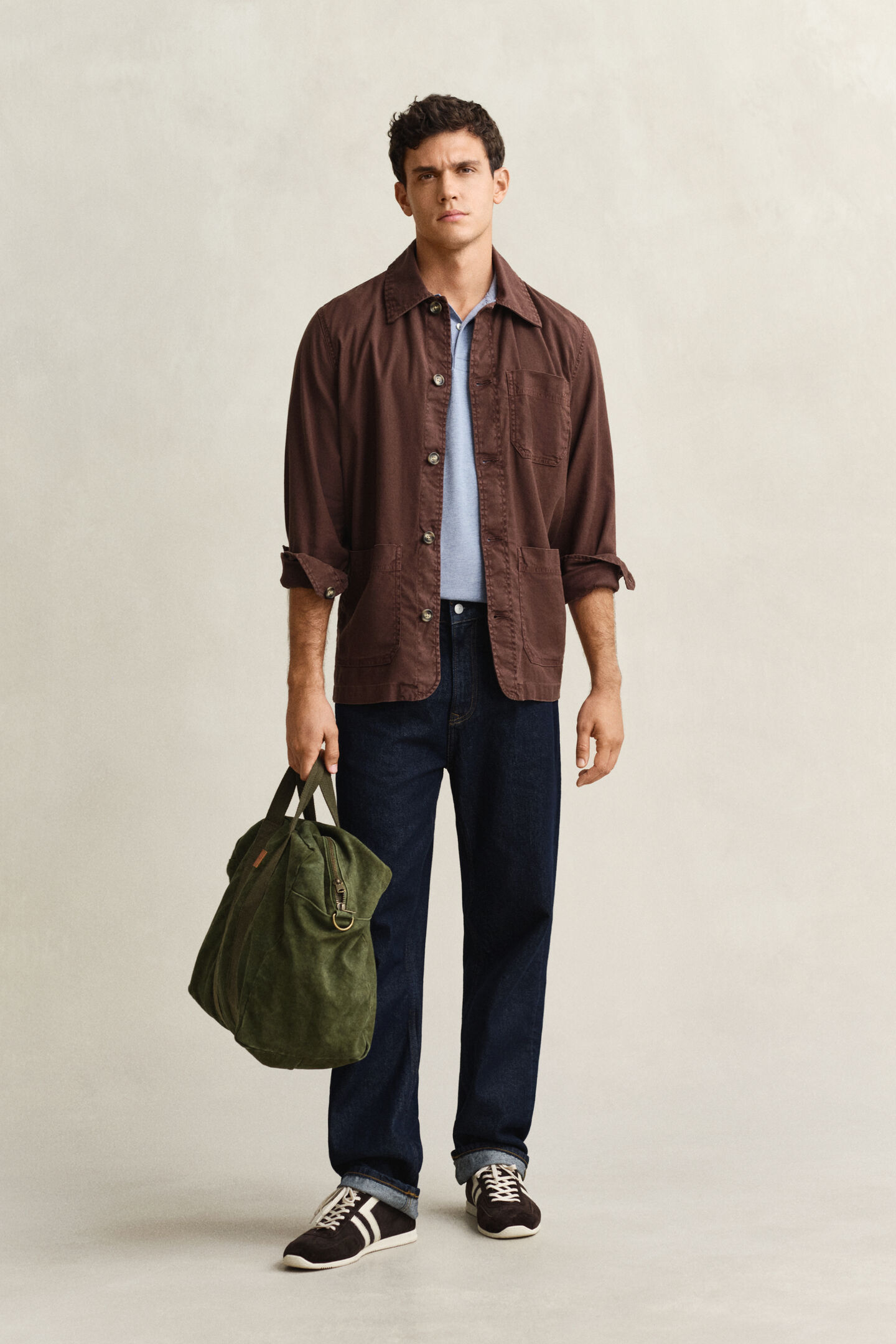 Zweifarbiges Poloshirt