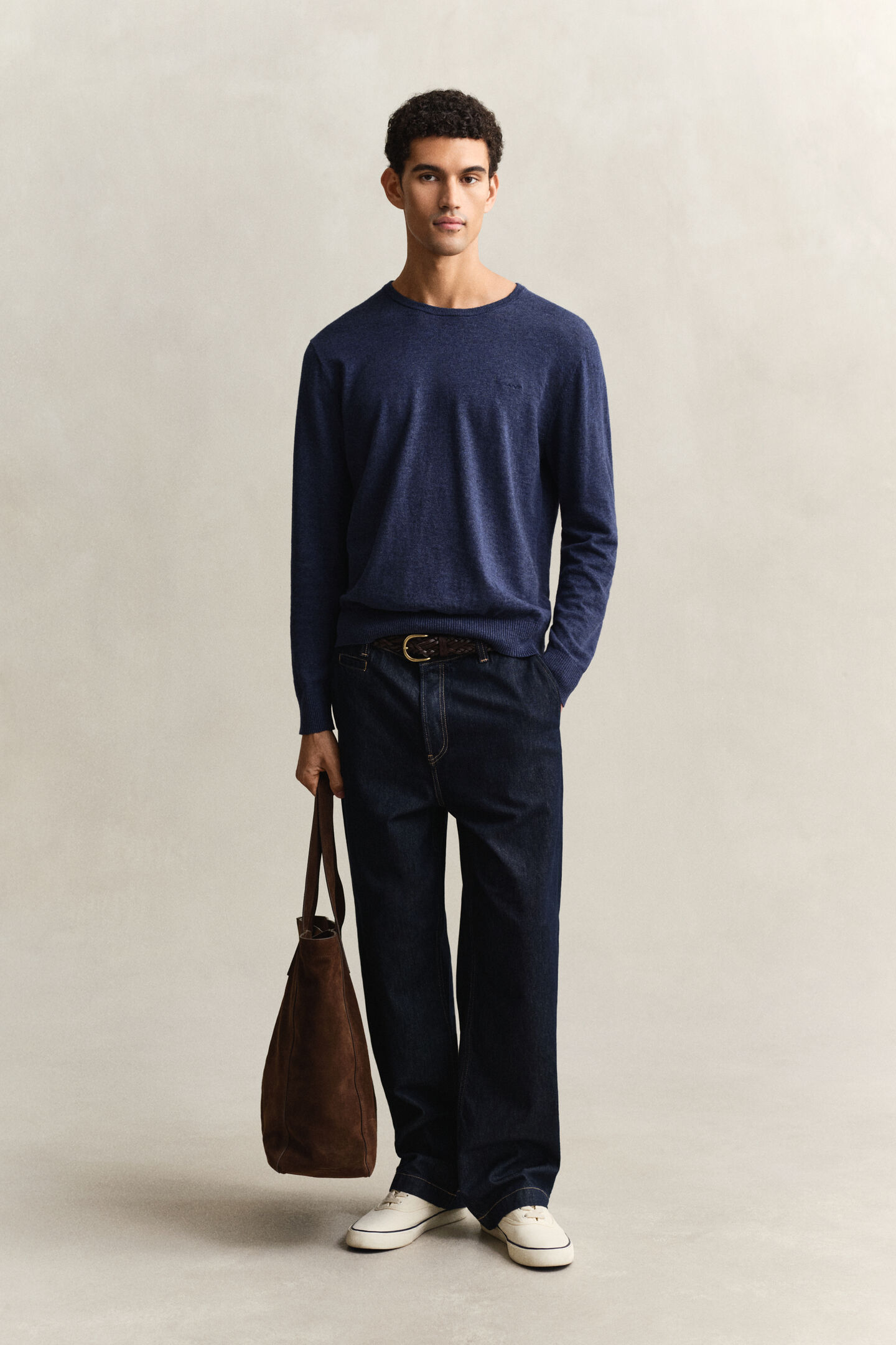 Pullover aus Baumwollmix-Flammgarn