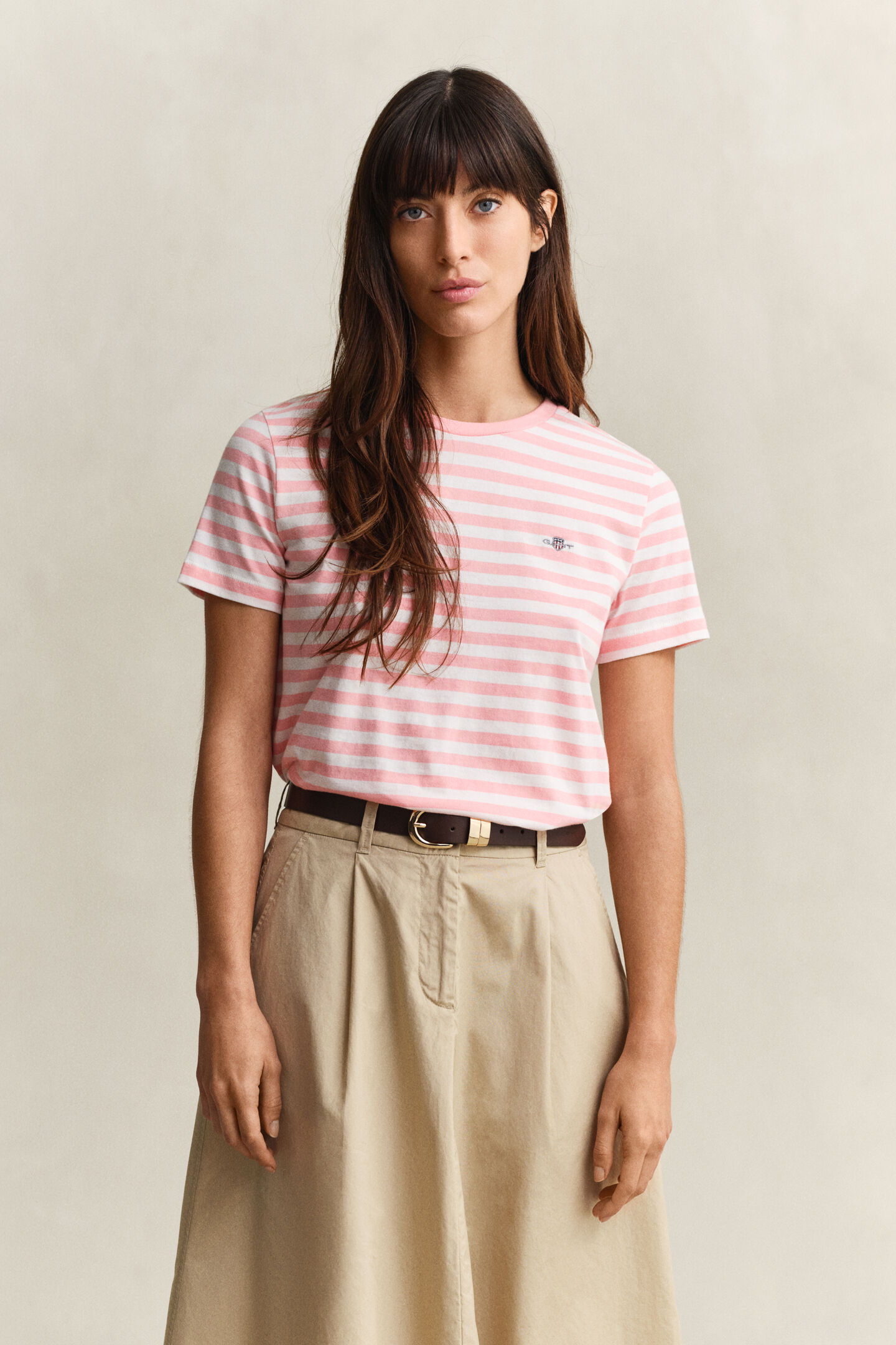 Shield T-Shirt mit Streifen