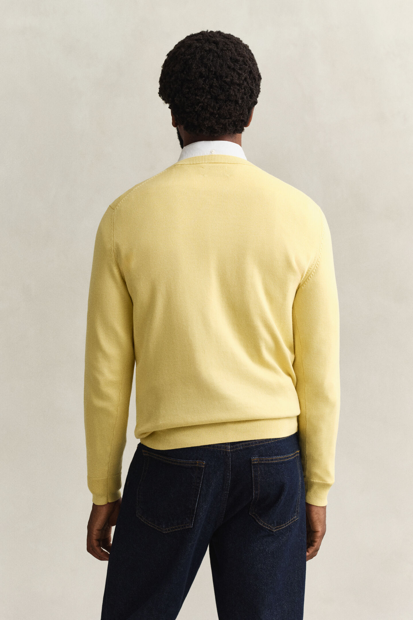 Klassischer V-Neck Pullover aus Baumwolle
