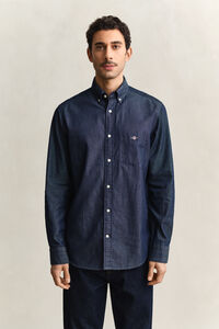 Regular Fit Indigo Hemd