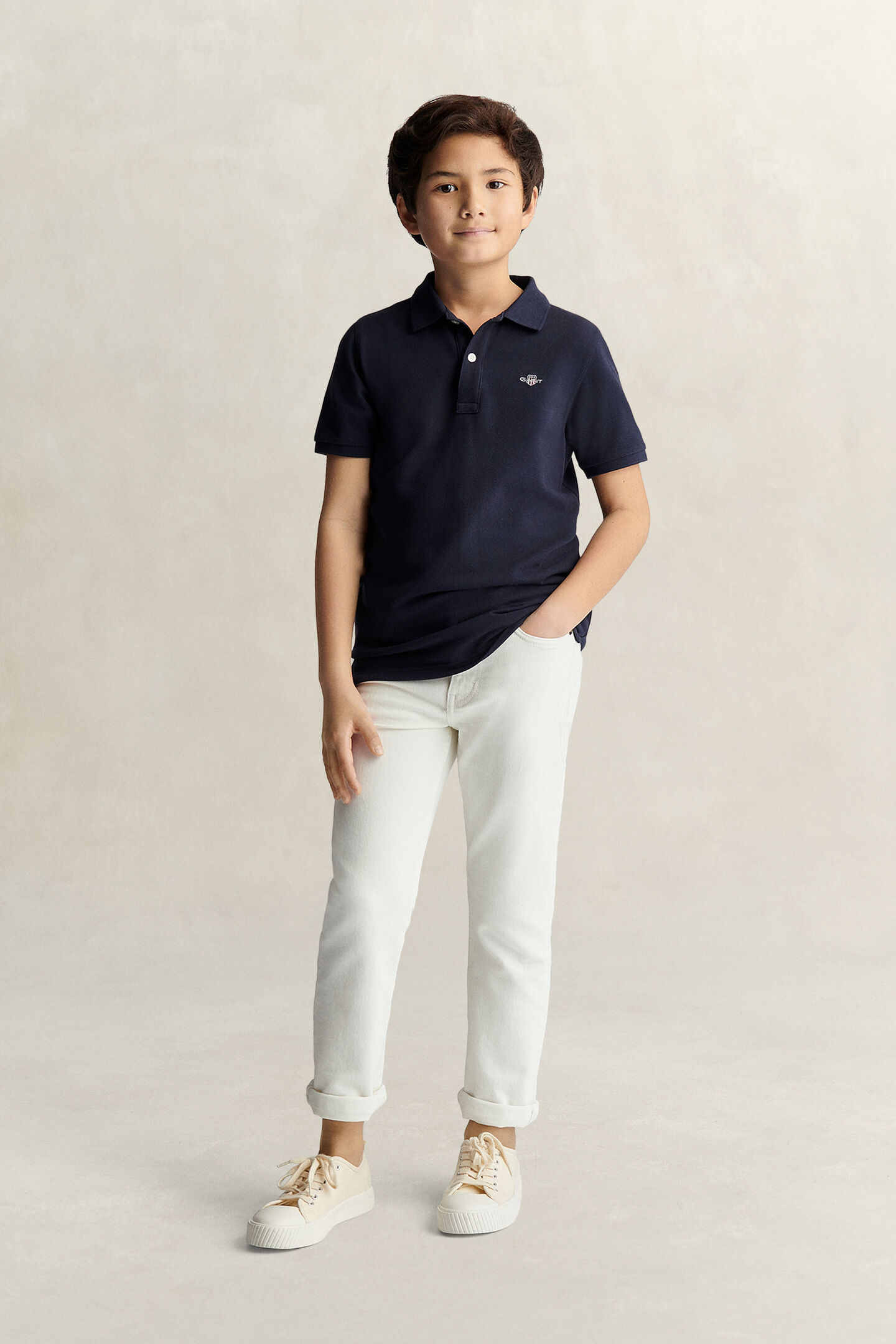 Teens Shield Piqu&eacute; Poloshirt