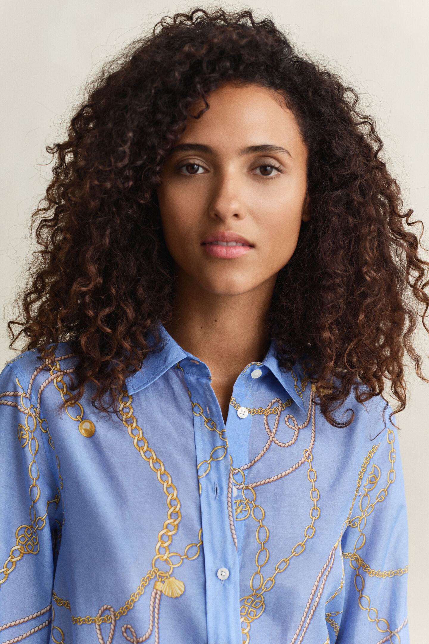 Bluse aus Baumwoll-Seiden-Mix