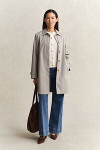 Karierter Kurzmantel