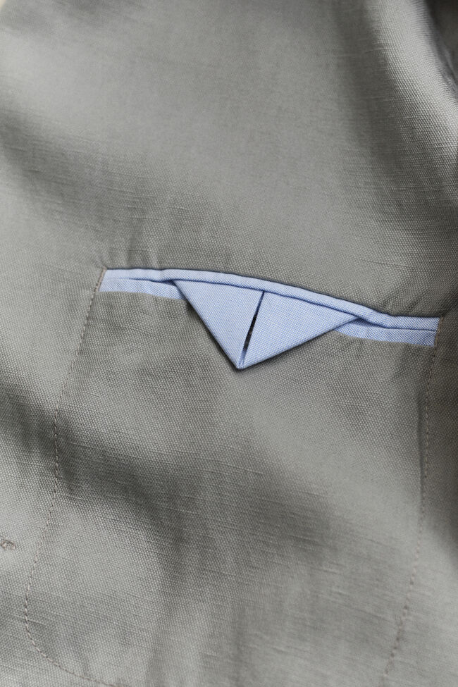 Anzugsakko aus Lyocell und Leinen