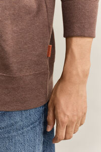 Sacker Rib Sweatshirt mit Rei&szlig;verschlusskragen