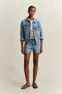 Piqu&eacute; Poloshirt mit Streifen