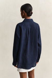 Relaxed Fit Leinen Bluse