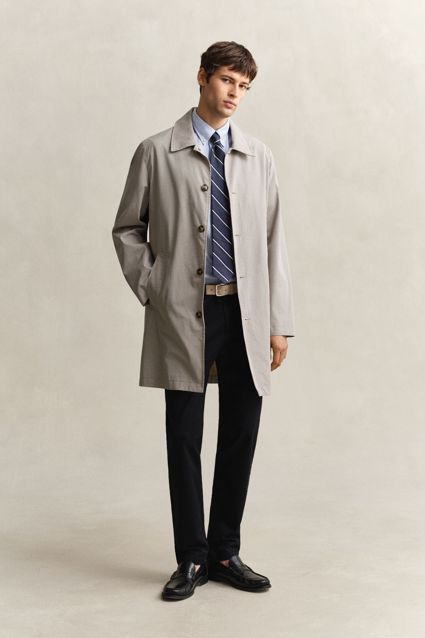 Kurzmantel aus Baumwollmischung