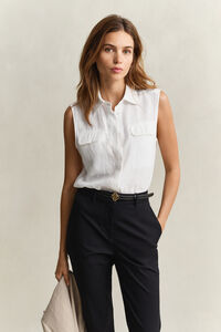 &Auml;rmellose Streifenbluse