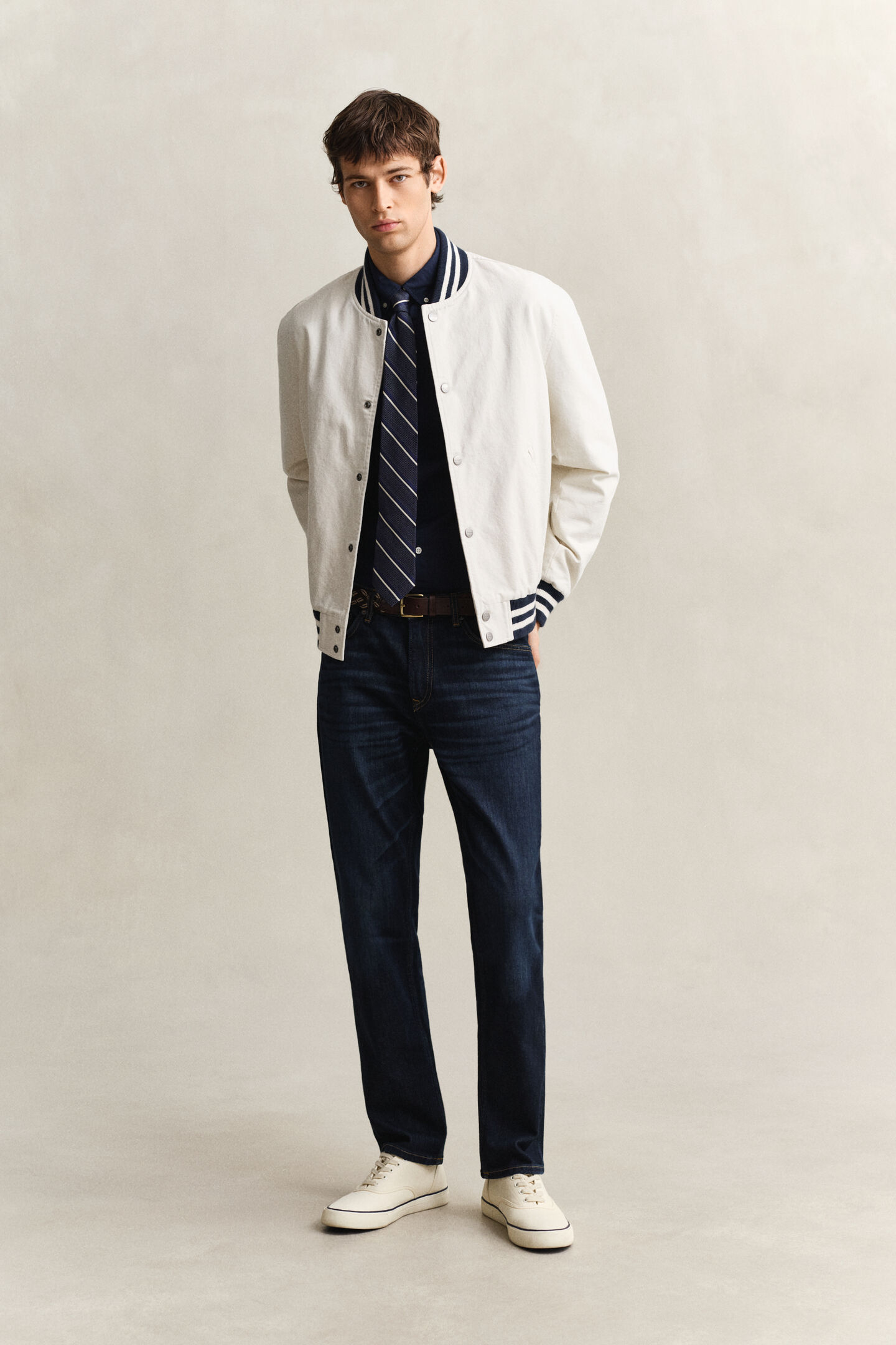 Slim Fit Classic Popeline Hemd