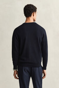 Klassischer V-Neck Pullover aus Baumwolle