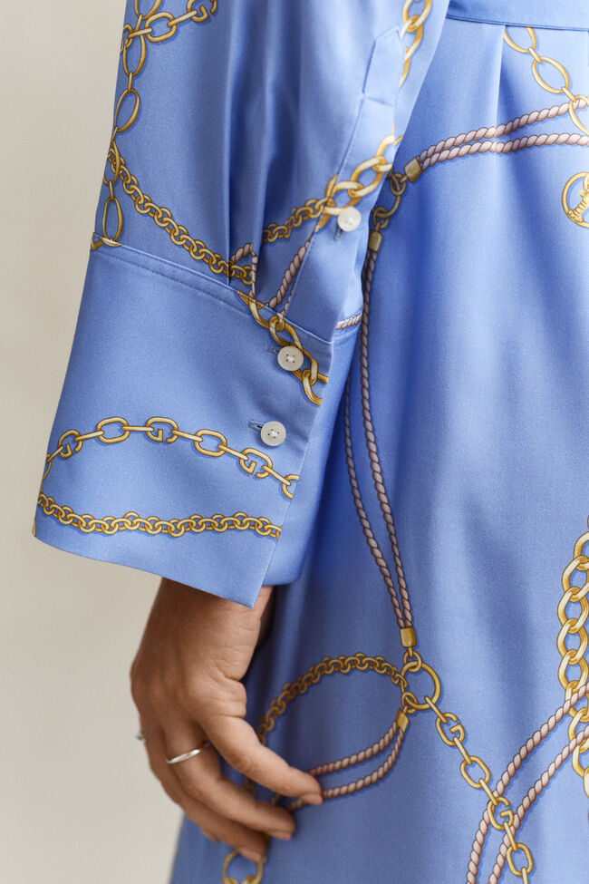 Hemdblusenkleid mit G&uuml;rtel