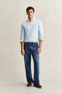 Klassischer V-Neck Pullover aus Baumwolle