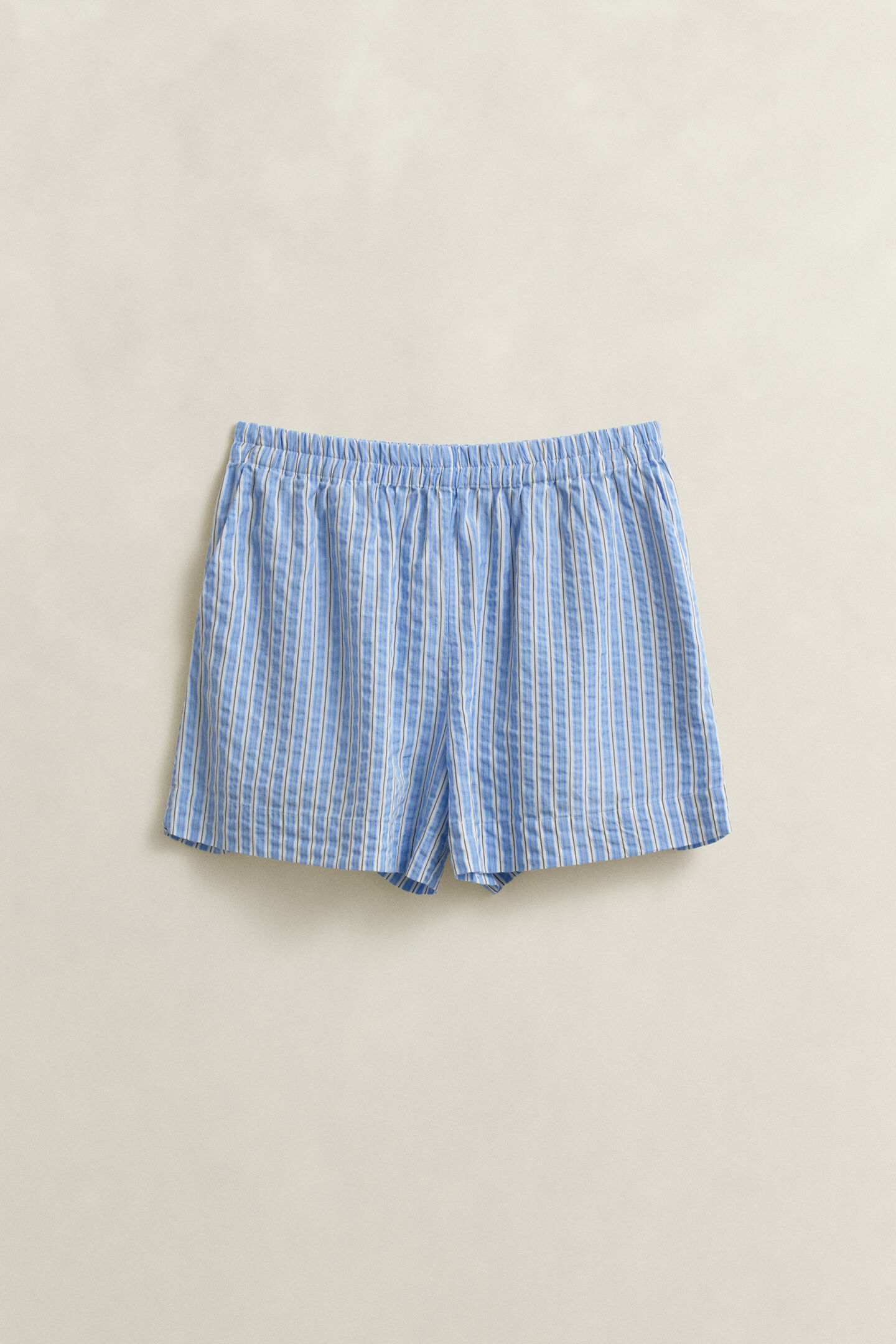 Gestreifte Seersucker Shorts